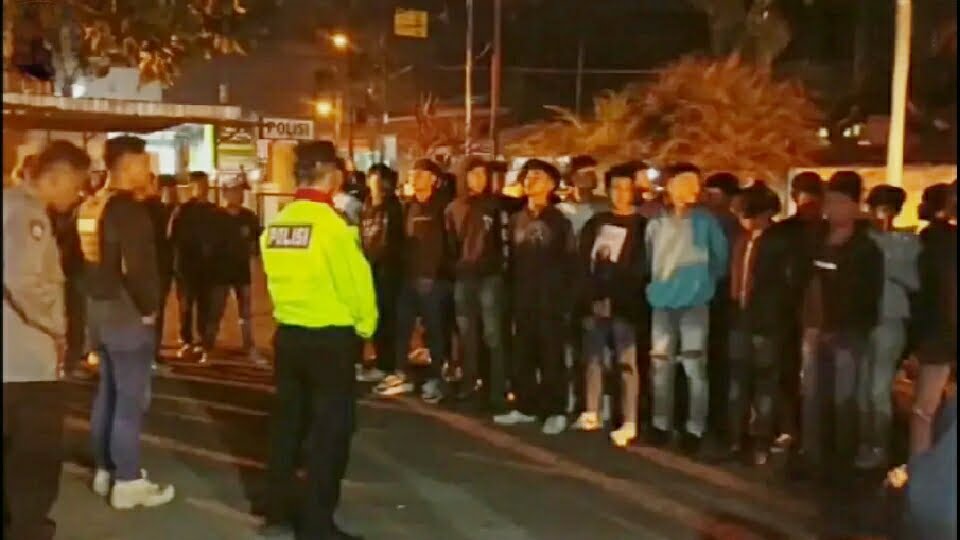 66 Anggota Geng Motor Dijebloskan ke Mapolsek Nagreg
