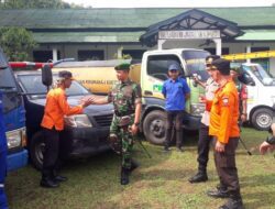 Antisipasi Risiko Bencana, Personel Gabungan di Sumedang Gelar Apel Siaga Bencana