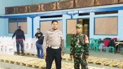 Logistik Pemilu 2024 Bertahap Mulai Bergeser, Polsek Dayeuhkolot Kawal Ketat