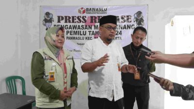 Panwaslu Tanjungkerta Tingkatkan Kualitas Pengawasan dan Buka Posko Aduan 24 Jam di Masa Tenang Pemilu 2024