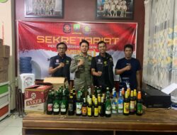 Puluhan Botol Minuman Beralkohol Disita Satpol PP Sumedang di Masa Tenang Pemilu 2024