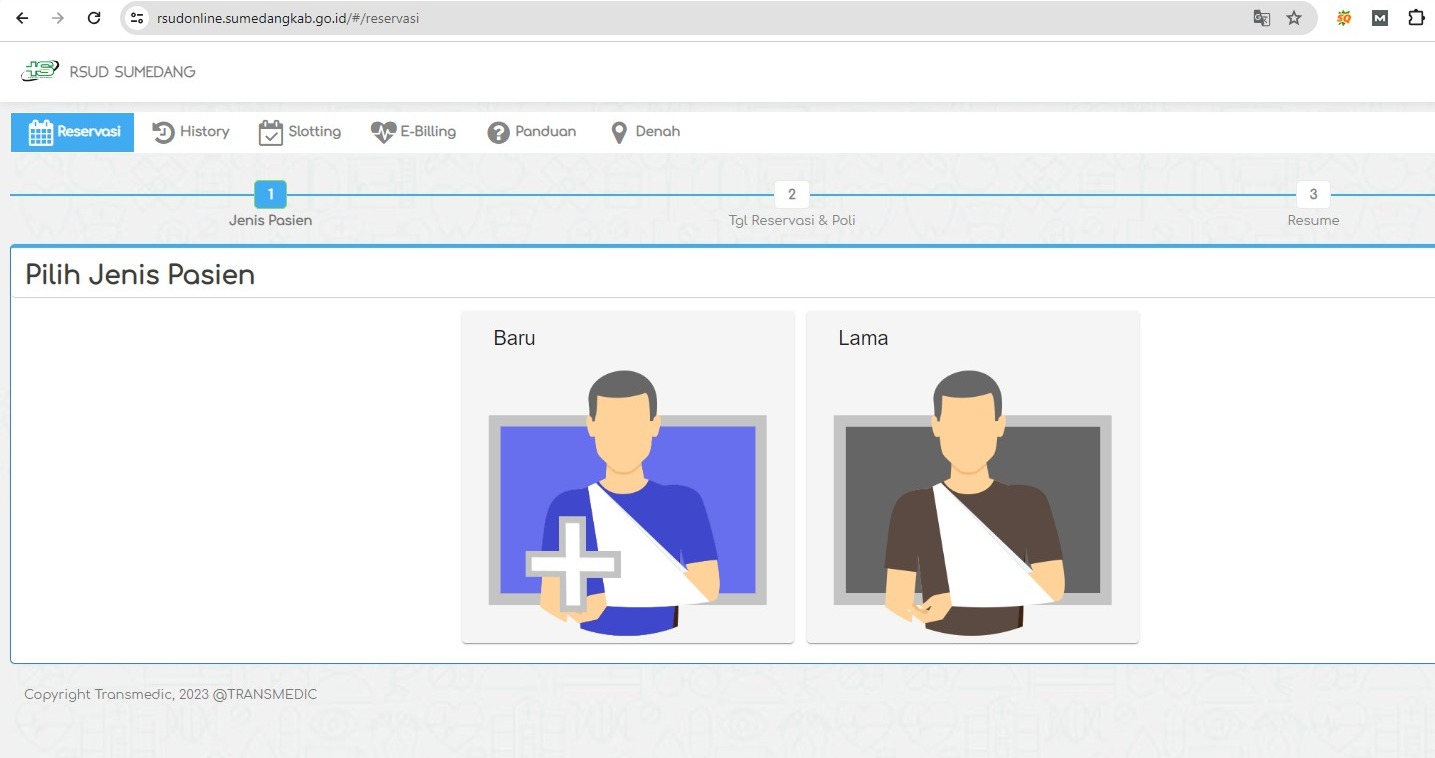 Pendaftaran Online di RSUD Sumedang