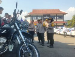 Pastikan Kesiapan, Kapolres Sumedang Cek Ranmor Operasi Ketupat Lodaya 2024