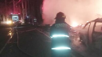 Kebakaran di Cikancung, Warung dan Satu Mobil Hangus Dilalap Api