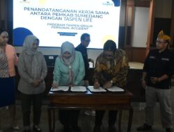 Pemkab Sumedang Tandatangani Kerjasama Asuransi Kecelakaan Kerja dengan PT Asuransi Jiwa Taspen