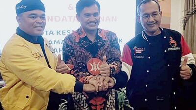 Koalisi Golkar-PKS-PDIP Resmi Terbentuk Lawan Petahana di Pilkada 2024