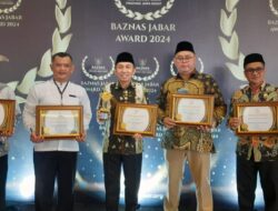 Lagi, BAZNas Sumedang Raih Tiga Trophy dan Dua Penghargaan Nominasi Terbaik di Baznas Jabar Award 2024