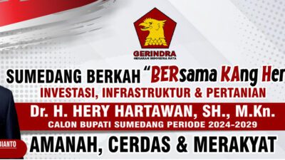 Dapat Restu dari DPP Gerindra, Kang Hery Optimis Bisa Raih Suara di Sumedang
