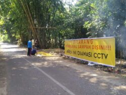 Kesal dengan Aksi Buang Sampah Sembarangan, Warga Pasang Spanduk Besar