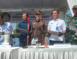 848.000 Batang Rokok Ilegal dan Ribuan Butir Obat Terlarang Dimusnahkan Kejari Sumedang