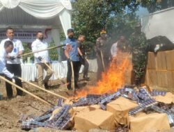 Kantor Bea dan Cukai, Gagalkan Peredaran Ratusan Ribu Batang Rokok Ilegal di Sumedang