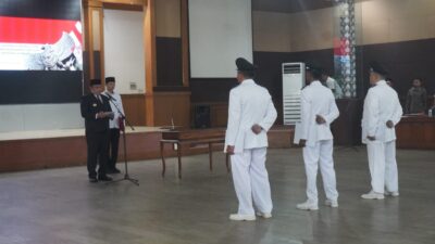 Tiga Pj Kades Persiapan untuk Tiga Desa Baru di Sumedang Resmi Dilantik