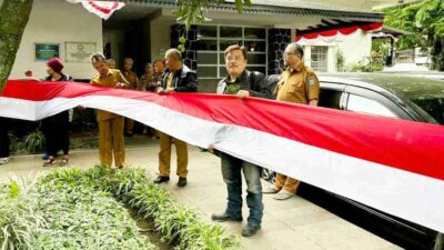 Bendera Merah Putih 79 Meter dari Bandung Bakal Dibentangkan di Ibu Kota Nusantara