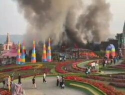 Hoax, Bukan Janspark Sumedang, Ternyata Taman Wisata Celosia Semarang yang Kebakaran