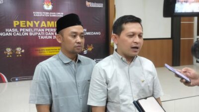 KPU Sumedang: Sejumlah Bakal Pasangan Cabup Cawabup Harus Lakukan Perbaikan Dokumen Persyaratan