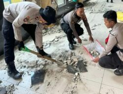 Reruntuhan Dampak Gempa Kabupaten Bandung Bertahap Dibersihkan