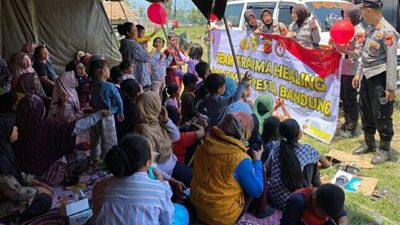 Obati Psikisnya, Korban Gempa Kabupaten Bandung Jalani Trauma Healing