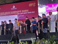 4 Paslon Gubernur dan Wakil Gubernur Jabar Ikuti Deklarasi Damai