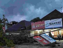 Pohon Besar Tumbang di Depan Mayasi Sumedang, Tutup Sebagian Badan Jalan