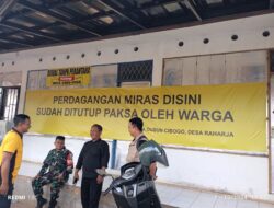Toko Miras Ilegal di Raharja Tanjungsari Sumedang Ditutup Paksa
