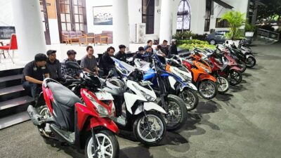 Terindikasi Balap Liar, Gerombolan Pemuda dan Belasan Kendaraan Diamankan
