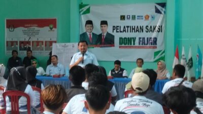 Latih Saksi TPS di Ganeas, Dony Ahmad Munir: Ini Bukti Kesiapan Kami Menghadapi Pilkada 2024