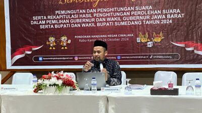 KPU Sumedang Gelar Bimtek Pemungutan dan Perhitungan Suara Pilkada 2024