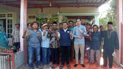 Safari Politik ke Ujungjaya, Dony-Fajar Janjikan Percepatan Perbaikan Bendungan Cariang dan Lapangan  Pekerjaan