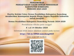 Sumedang Memanggil! Siap Jadi Nahkoda Pendidikan Generasi Penerus?