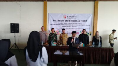 155 Pengawas TPS se Kecamatan Cimanggung Resmi Dilantik