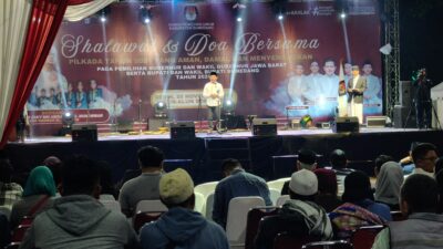 Ciptakan Pilkada 2024 Aman, Damai dan Menyenangkan, KPU Sumedang Gelar Shalawat dan Doa Bersama