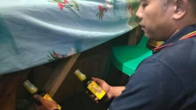 Operasi Pasca Pemungutan Suara, Polisi Sita Puluhan Miras di Cangkuang