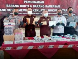 Cegah Penyalahgunaan Barbuk, Narkoba Hingga Miras Ilegal Dimusnahkan