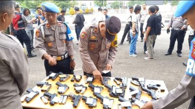 Jelang Nataru, Propam Periksa Psikologi dan Senjata Api Polisi di Sumedang