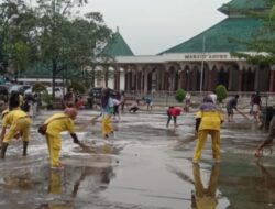 Rusak Usai Digunakan Bazar UMKM, Alun-alun Sumedang Direhabilitasi
