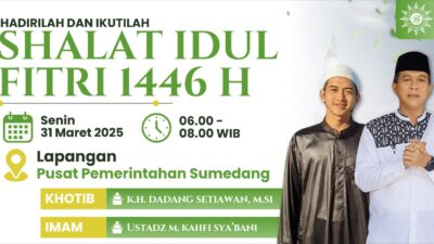 Muhammadiyah Sumedang Gelar Shalat Idul Fitri 1446 H di Halaman Pusat Pemerintahan