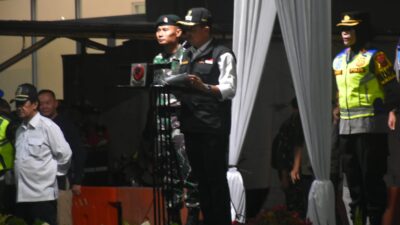 Ini Pesan Bupati Saat Pimpin Apel Gelar Pasukan Malam Lebaran