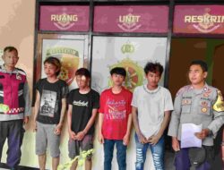 Beraksi Malam Hari, 4 Pelaku Curas di Sumedang Diringkus Polisi