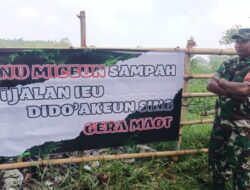 Kesal Warga Buang Sampah Sembarangan, Pemdes Cileles Pasang Spanduk Nyentrik