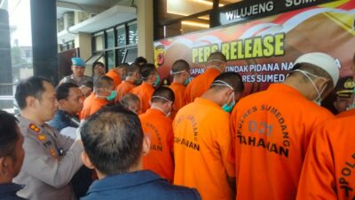 Polres Sumedang Ungkap 13 Kasus Narkotika, 19 Tersangka dan Ribuan Butir Obat Terlarang Diamankan