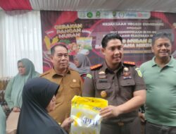 Harga Sembako Jauh Lebih Murah, Pasar Murah Kejari Sumedang Diserbu Warga