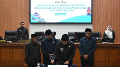 Perda APBD Perubahan 2025, Resmi Disahkan DPRD Sumedang