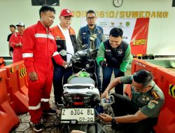 Hari Juang TNI AD, 300 Ojol dan 11 Warga Sumedang Rasakan Manfaat Aksi Sosial BAZNAS–Kodim 0610