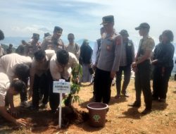Reklamasi Lahan Bekas Tambang, Polres Sumedang Tanam 35 Ribu Bibit Buah di Enam Kecamatan