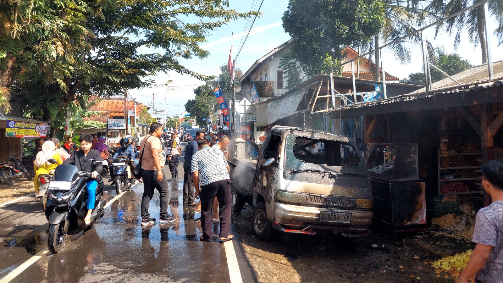 kebakaran mobil Paseh