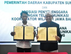 Kabel Semrawut di Sumedang Segera Diturunkan