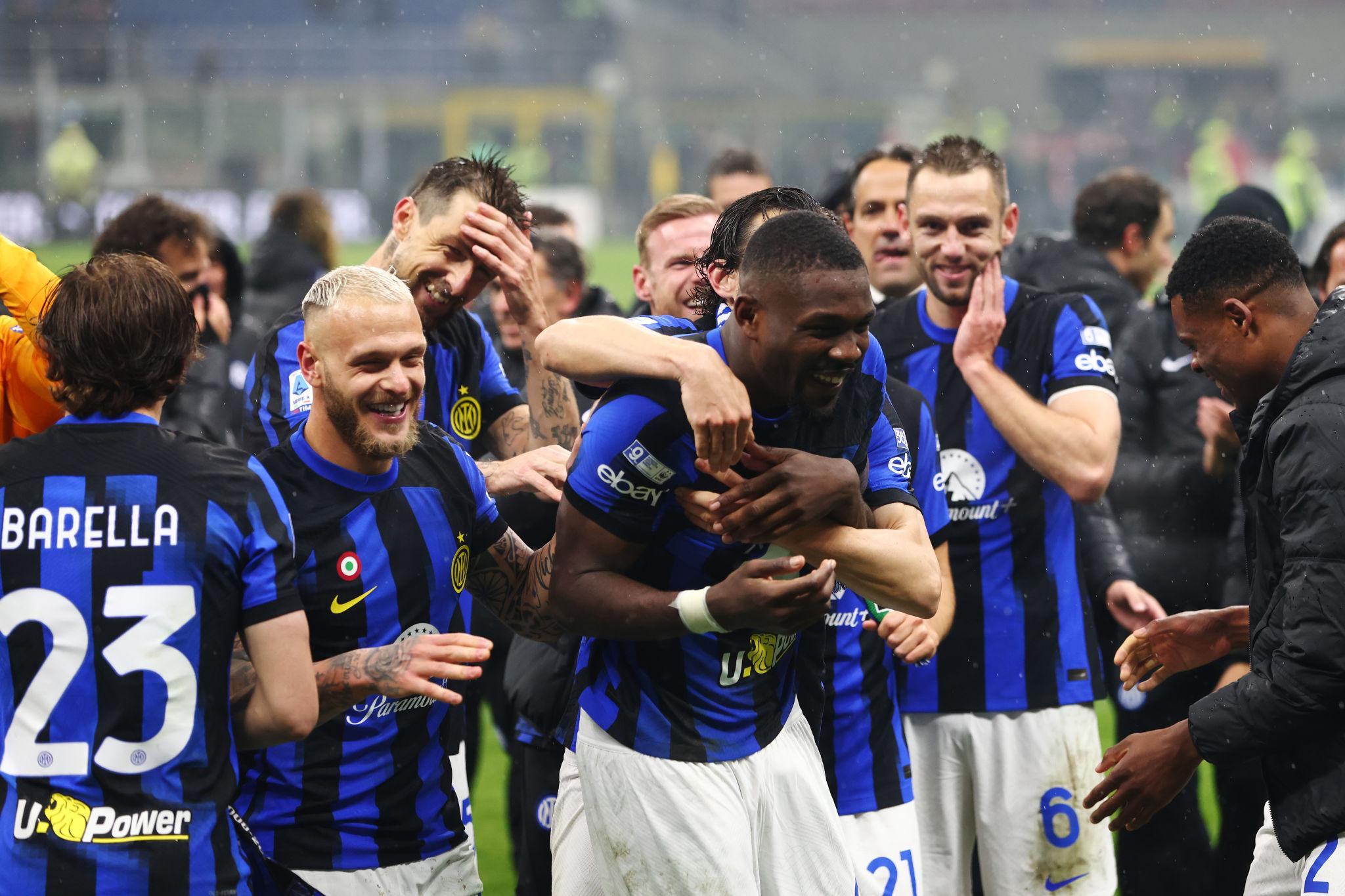 Inter Milan selebrasi menuju juara Serie A 2026
