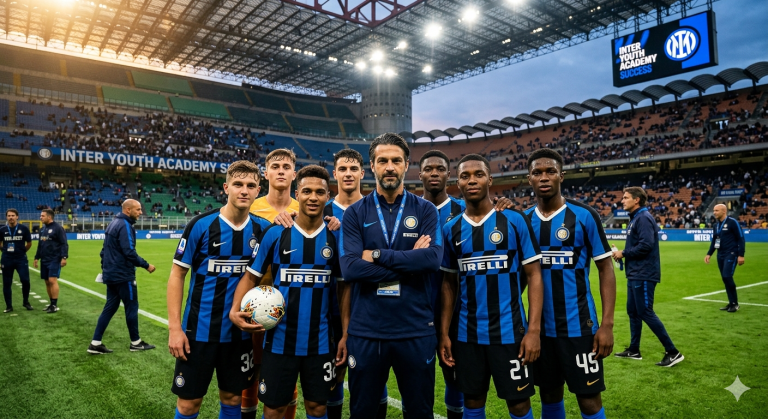 Ilustrasi Generasi baru Inter Milan yang diproyeksikan berkembang pada era Cristian Chivu