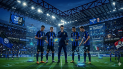 Ilustrasi Cristian Chivu dan pemain muda Inter Milan