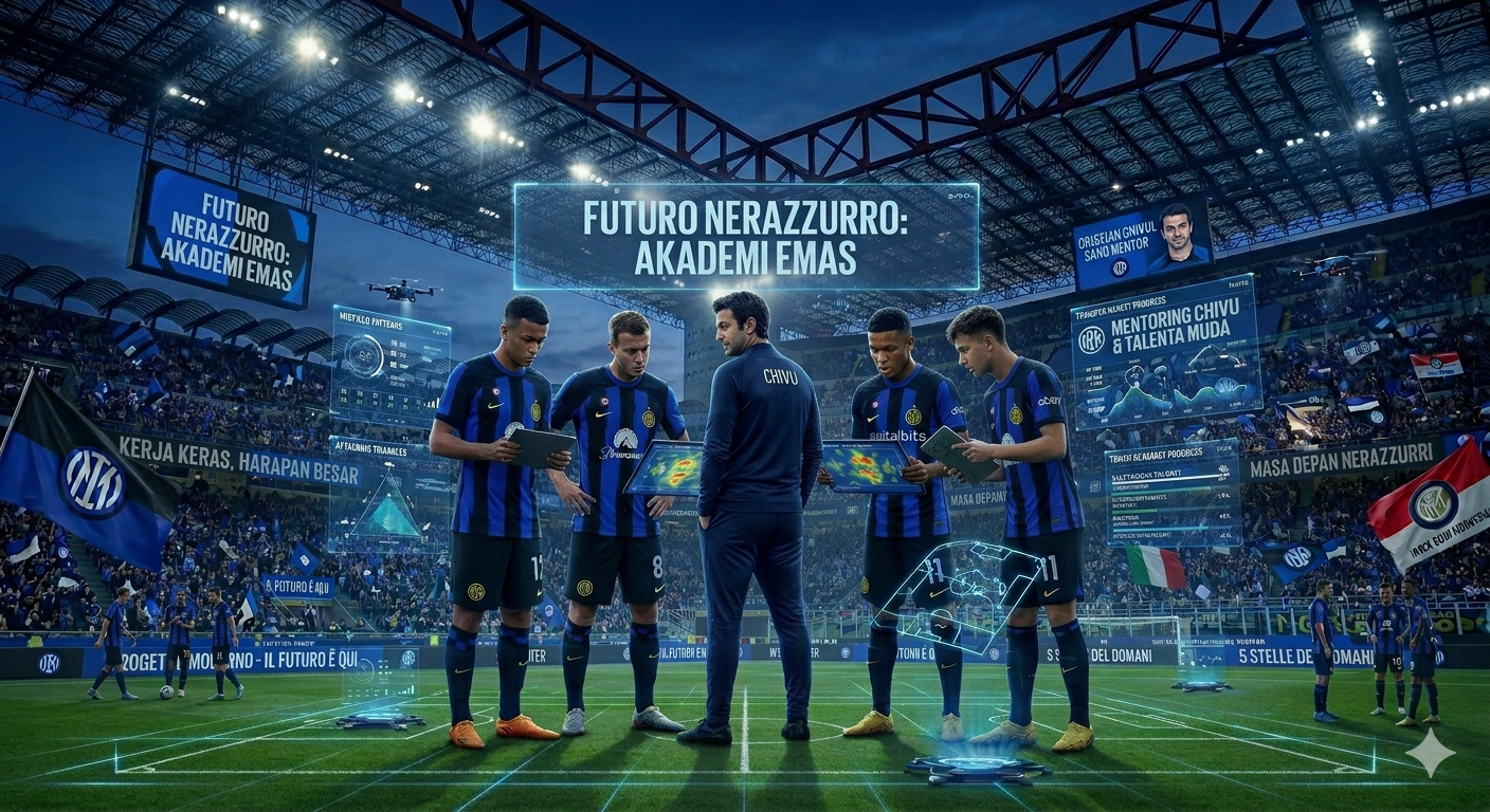 Ilustrasi Cristian Chivu memimpin era baru Inter Milan bersama pemain muda